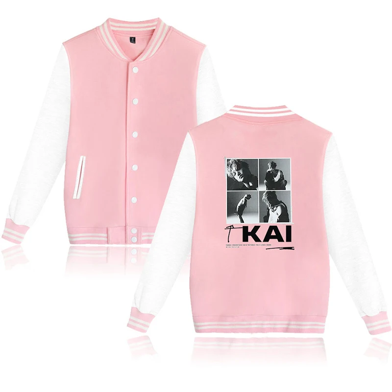 Кай супер Kpop бейсбольная куртка пальто хип-хоп Мужская Женская толстовка