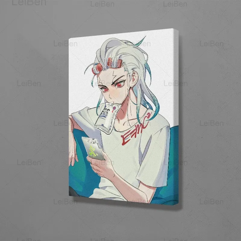Картина на холсте с японским аниме персонажем Доктор Стоун милый мальчик