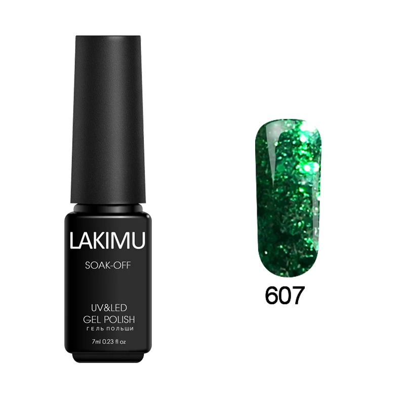 607 Lakimu 3D Алмазный Блеск Bluesky Гель-лак для ногтей долговечный супер звезда замочить от УФ светодиодный Гель-лак для ногтей Перманентный акриловый набор для ногтей - Цвет: 607