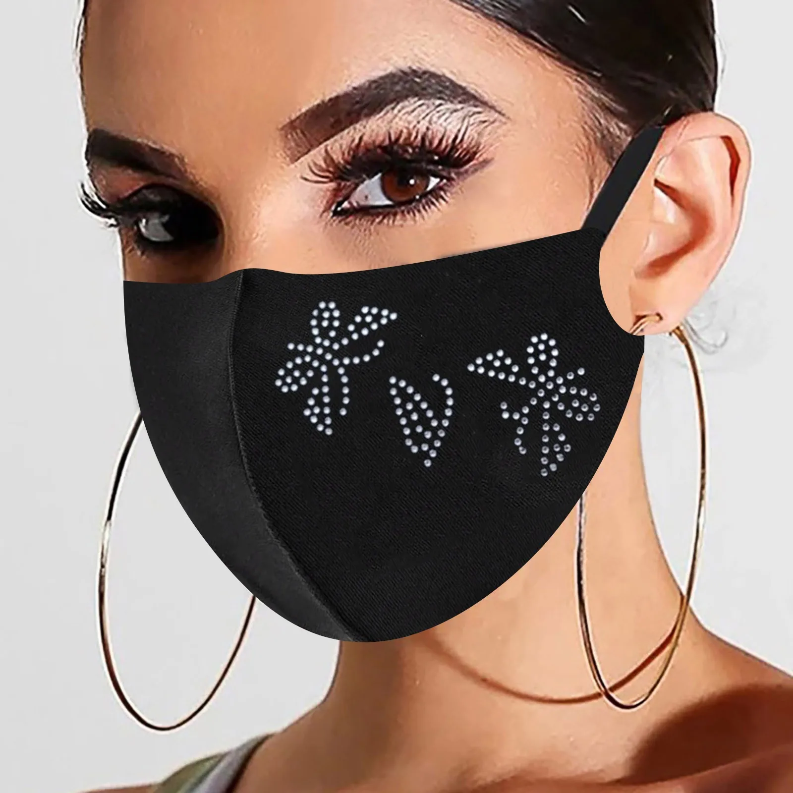 

1 шт., женская модная дышащая черная маска для косплея