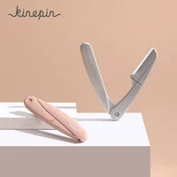 kinepin 2pcs eyebrow trimmer safe shaving stainless steel eye brow knife face care hair shaver remover women eyebrow tools