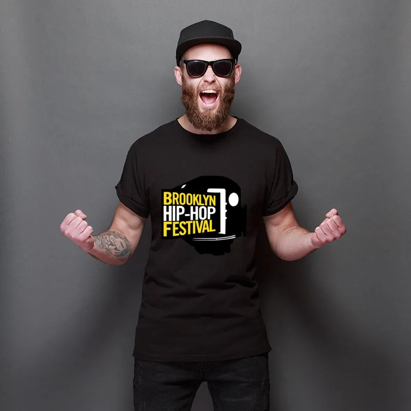 

New Coming BHF Festival Printing Streetwear T-Shirts Retro Custom Tops T Shirt 100% Cotton Oversized Tops Tees For Unisex