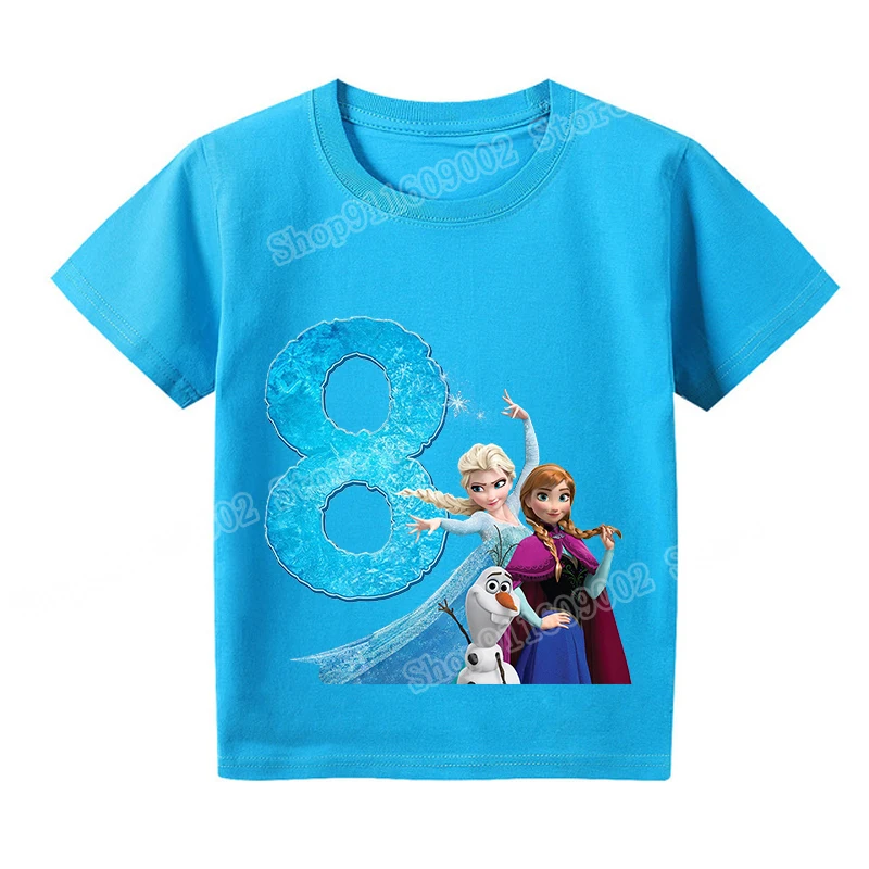 Футболка с цифровой печатью Холодное сердце футболки графическим рисунком для