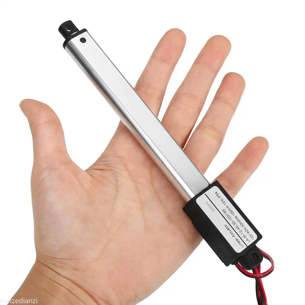 

12V DC Waterproof IP54 Mini Linear Actuator 100mm Stroke Electric Linear Motor Window Door Opener 30/15/9.5mm/s Speed