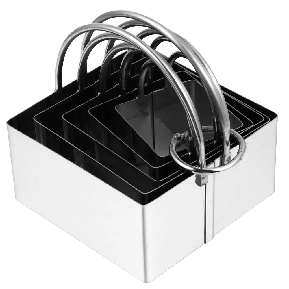 

5pcs Professional Baking Dough Tools Stainless Steel Baking Supply Cookie Cutter