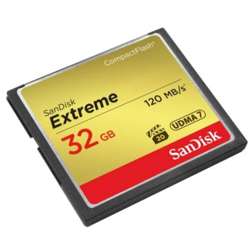 Карта памяти Sandisk Extreme Compactflash CF карта на 32 ГБ высокоскоростная 120 МБ/с. поддержка