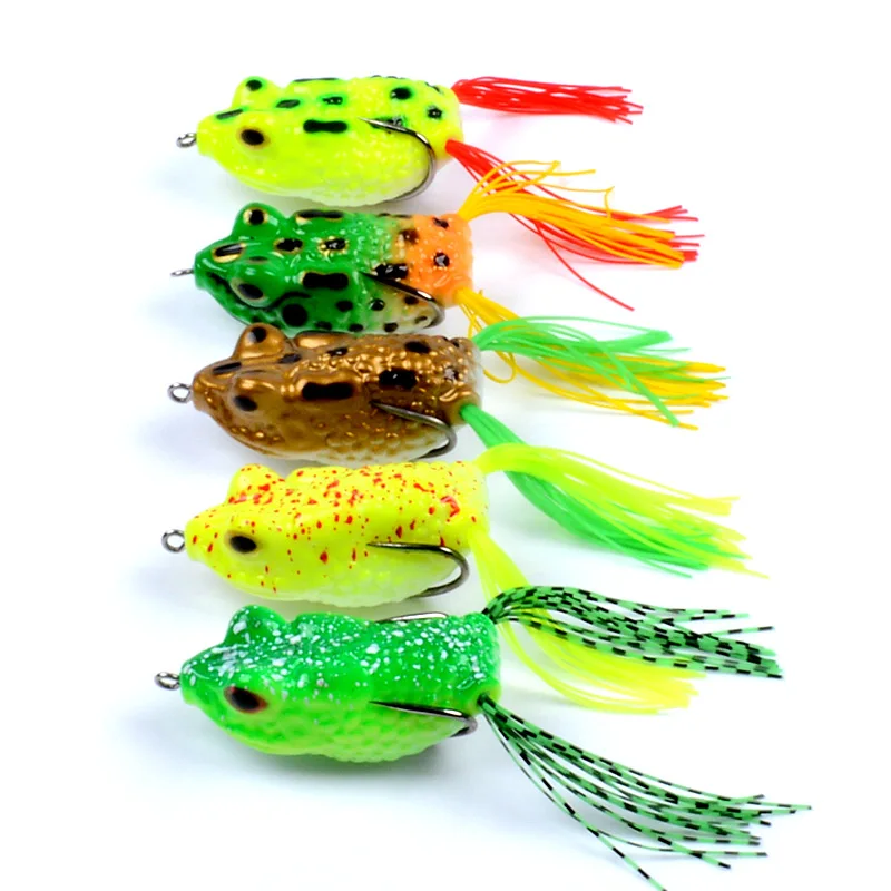 

Frog Soft Bait Artificial Bait Fishing Tackle High Carbon Steel Tweeter Hook Crank Swinger for Carp and Pike Fishing