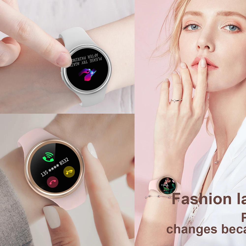 Смарт часы для женщин пользовательские циферблат J2 Smartwatch HD Беспроводной зарядки
