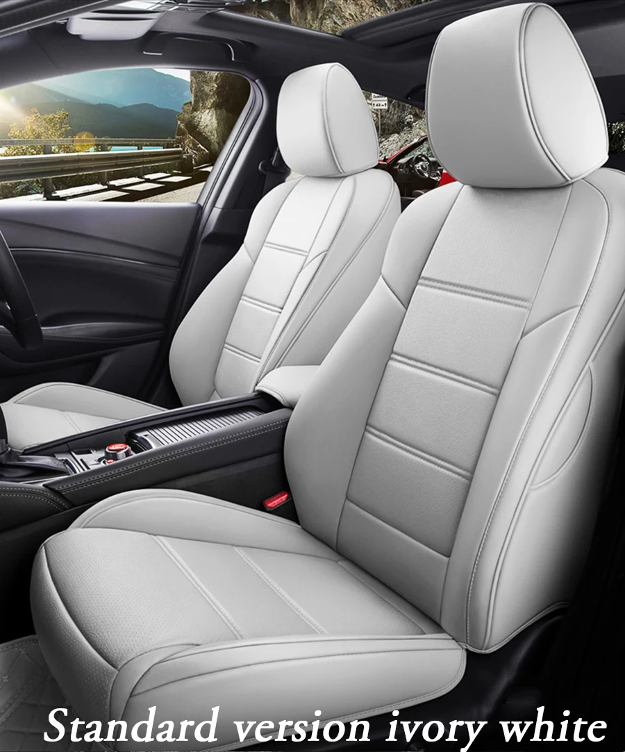 Пользовательские автомобильное сиденье из кожи чехол для mitsubishi outlander xl 3 ASX Pajero sport lancer 9 аксессуары Чехлы для автомобиля