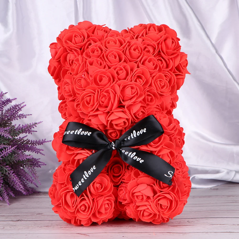 

10pcs Foam Creative Model Bear Heart Ornament Arts and Crafts Supplies
