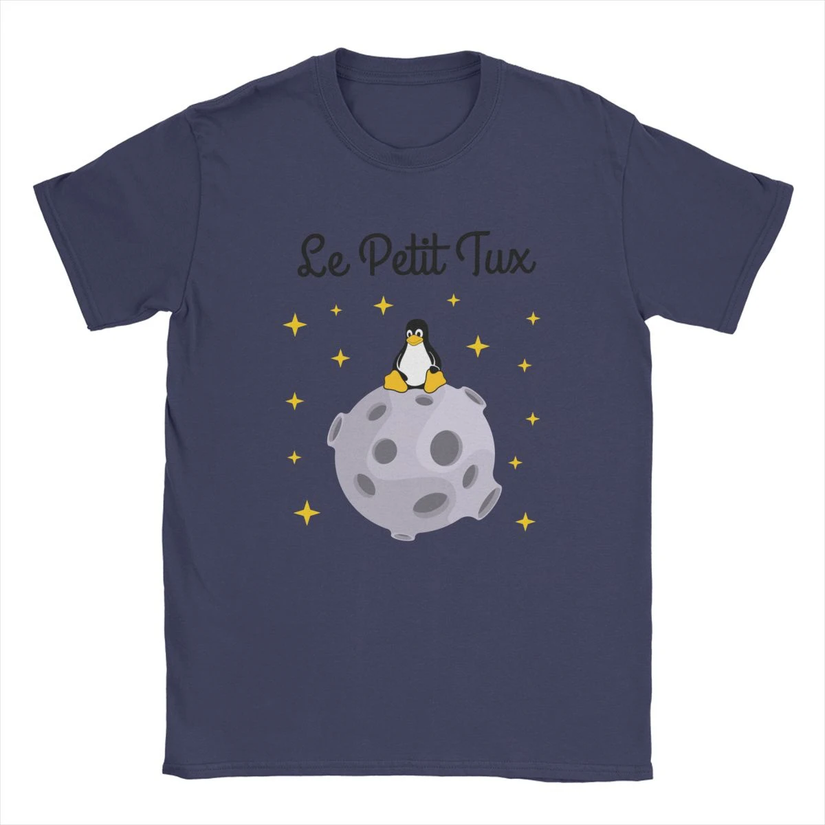 

Men Linux Tux Mascot T Shirts Le Petit Penguin Cotton Tops Fun Short Sleeve Round Neck Tees Plus Size T-Shirt