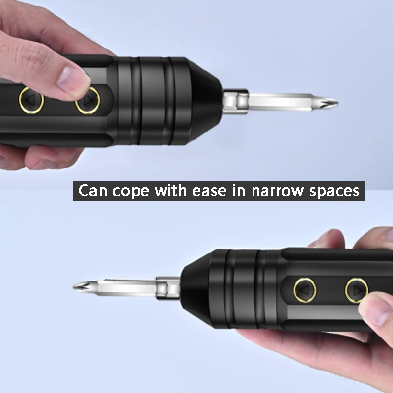 Mini Cordless Electric Screwdriver USB Rechargeable 1200mAh Battery Electric Screwdriver Portable Power Tools Set with Bits