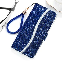 bling glitter sequin wallet coque for samsung galaxy a52 5g flip case luxury shiny book cover on samsung a52s case a 52 4g funda