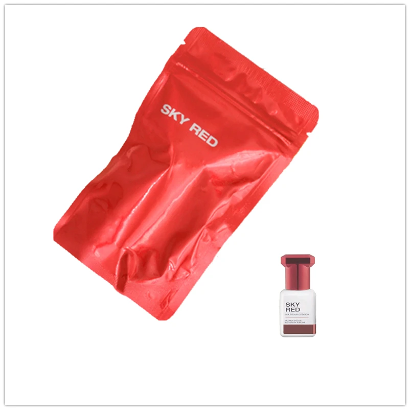 Клей небесно-красный для наращивания ресниц оригинальный быстросохнущий клей