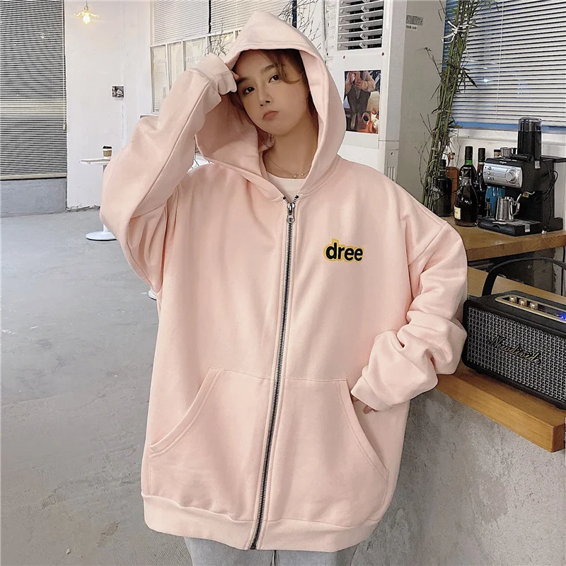 

Winter Printing Sweater Zipper Jacket
