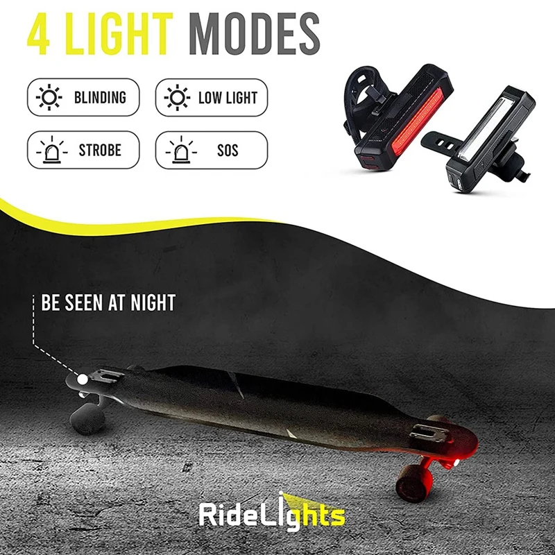 Велосипедные фонари с зарядкой от USB идеально подходят для фонарей скейтборда