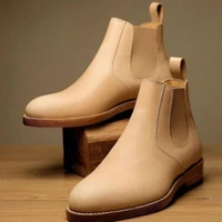 2021 chelsea boots pu leather british business dress short boots simple classic autumn and winter versatile men boots kn316