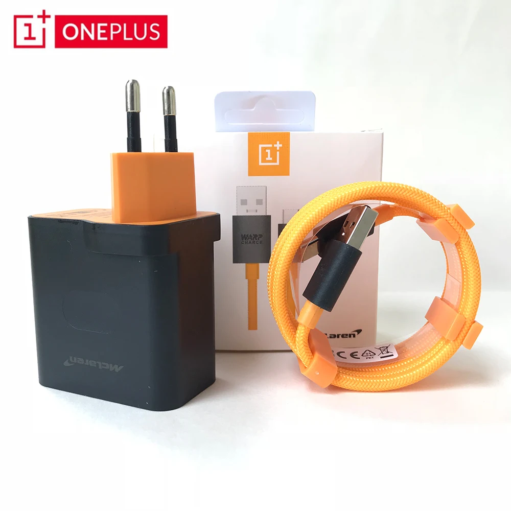 Зарядное устройство Oneplus 8 Pro Mclaren Warp charge 5 В/6 А 30 Вт USB кабель адаптера для быстрой