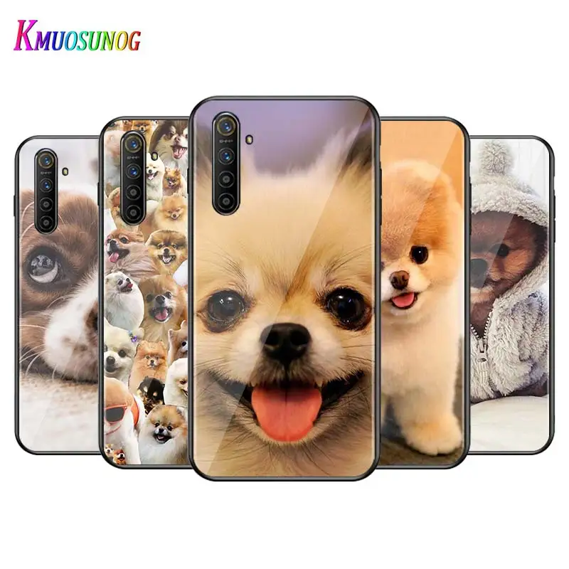 Для OPPO A5 A9 2020 F7 чехол для телефона милый Pomeranian dogs Reno 2 Z 2Z 2F 3 4 Pro 5G яркий черный