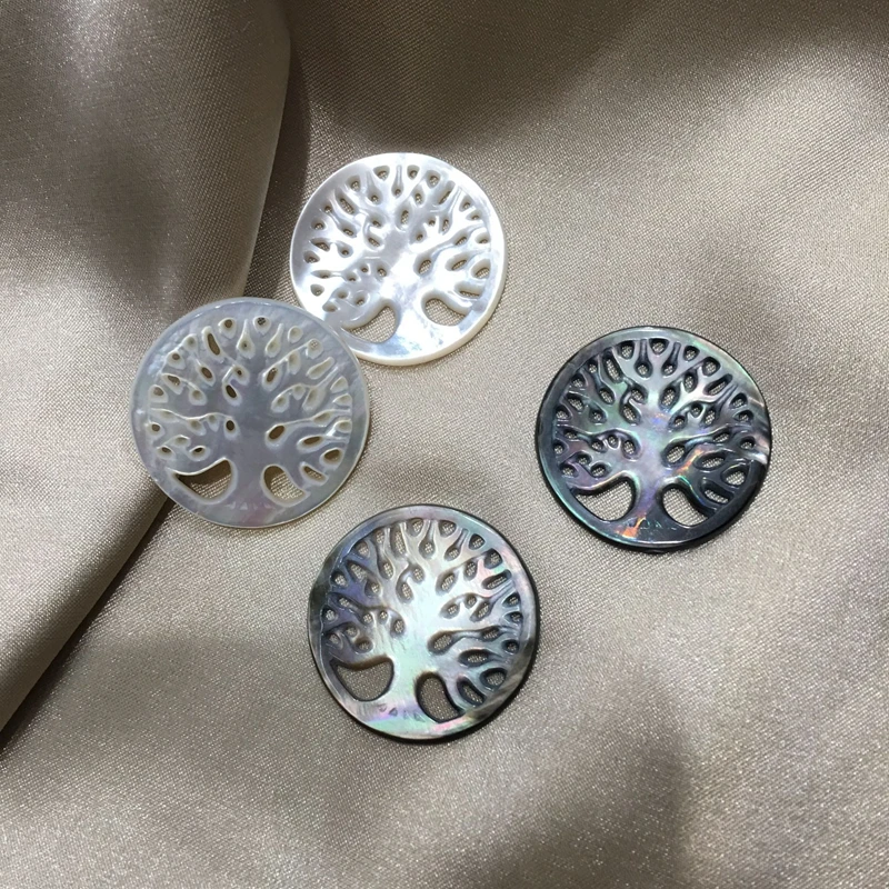 Круглые жемчужины из 100% натурального жемчуга в стиле дерева 30 мм 4 шт. | Украшения