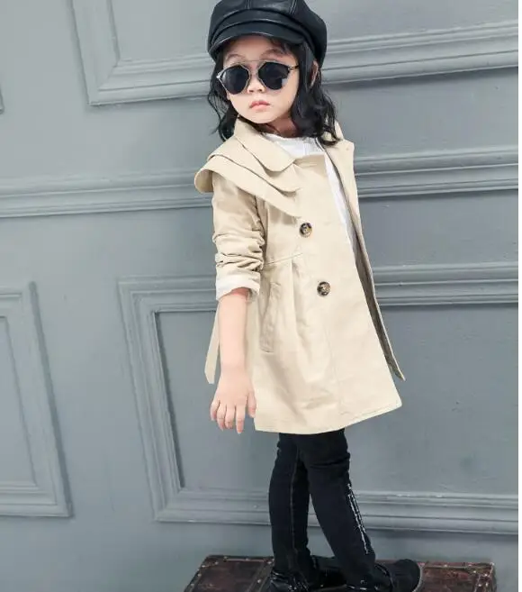 Новинка Ветровка из 2019 хлопка для мальчиков и девочек Детское пальто в Корейском