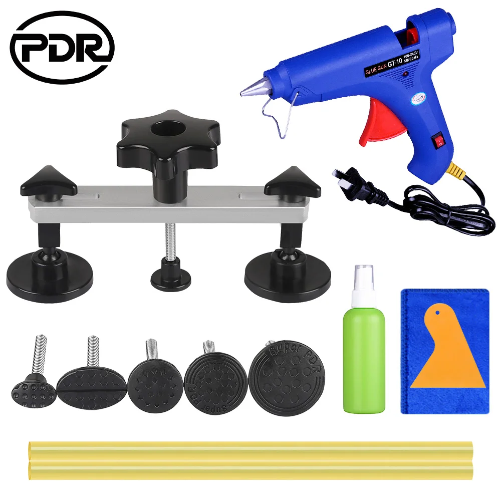 

Super PDR Paintless Dent Repair Tool Auto Dent Pullers For Dent Pulling Bridge with glue gun High Quality Tools car repair kits