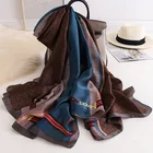 Японское и корейское модное пляжное полотенце, роскошные летние шарфы 180x90 см, зимний популярный шарф с принтом цепей, Женская удерживающая тепло шаль для моря