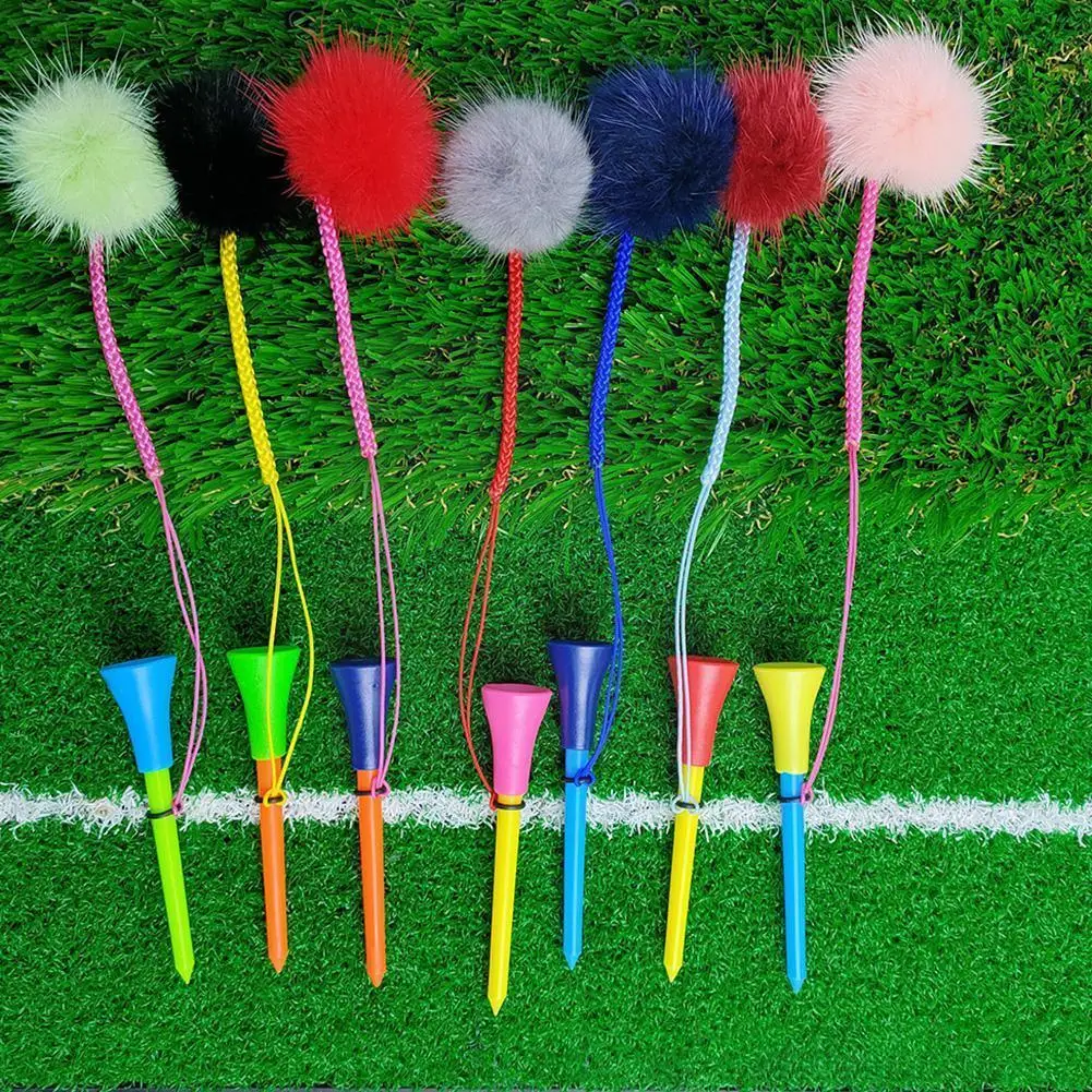 

1pc Golf Ball Sat Plastic Ball Spike Bright Colors Random Accessories Ropes Delivery Anti-lost Golf Training Color F6z0