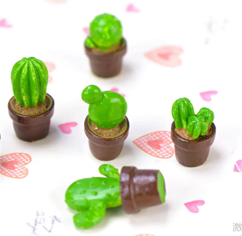 Mini Artificial Cactus Lifelike Fleshy Plant Landscape Cute Funny Home Desk Decor Bonsai Potted Placed Green Table Ornaments-1PC | Дом и сад