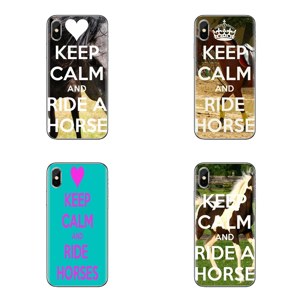 Сохраняйте спокойствие и верхом на лошади пони ТПУ прозрачные чехлы для huawei mate