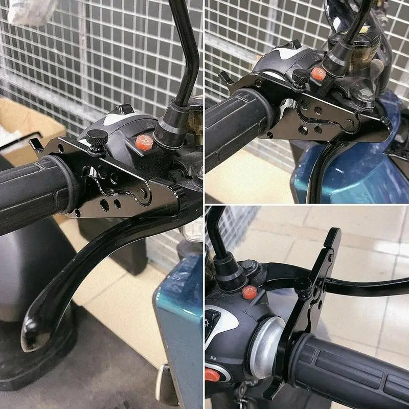 

New High Quality Universal CNC Motorcycle Cruise Control Throttle Lock Retainer Assist Durable Black Grip Relieve Stress O4B3