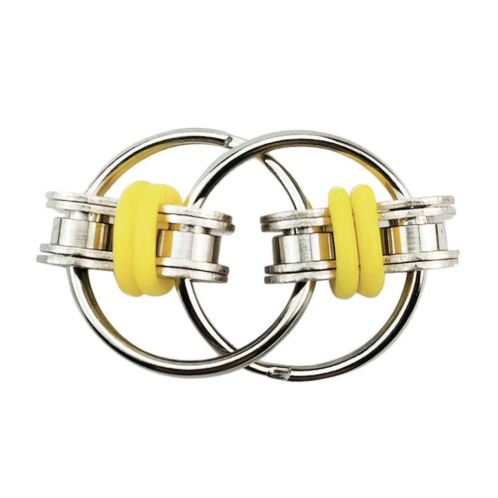 

Chain Fidget Hand Spinner Finger Toys Metal Vent Toy Bike Chain Keychain Key Ring Fidget Boring Antistress
