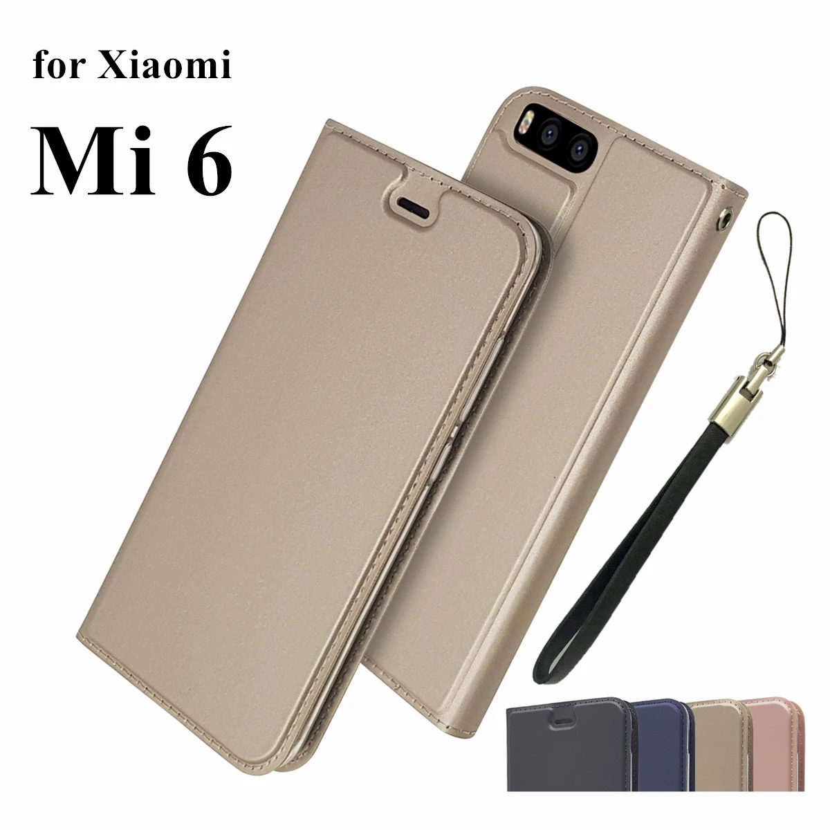 Чехол-бумажник для Xiaomi Mi6 Miui6 Mi 6 флип-чехол чехол телефона с магнитной адсорбцией