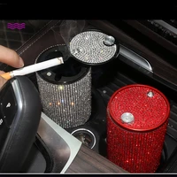 car ashtray creative nightclub bar full drill rhinestones auto smoke storage box diamond for grirls women interior accessories