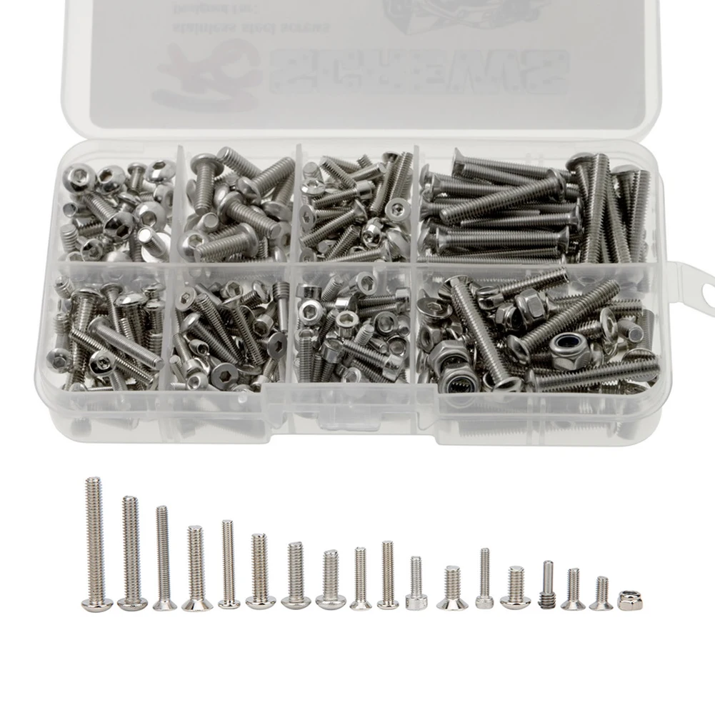 

RC Car Stainless Steel Screw Box Set Accessories for Traxxas Maxx 89076-4 Crawler 1/10 RC Car Replacement Accessory Parts