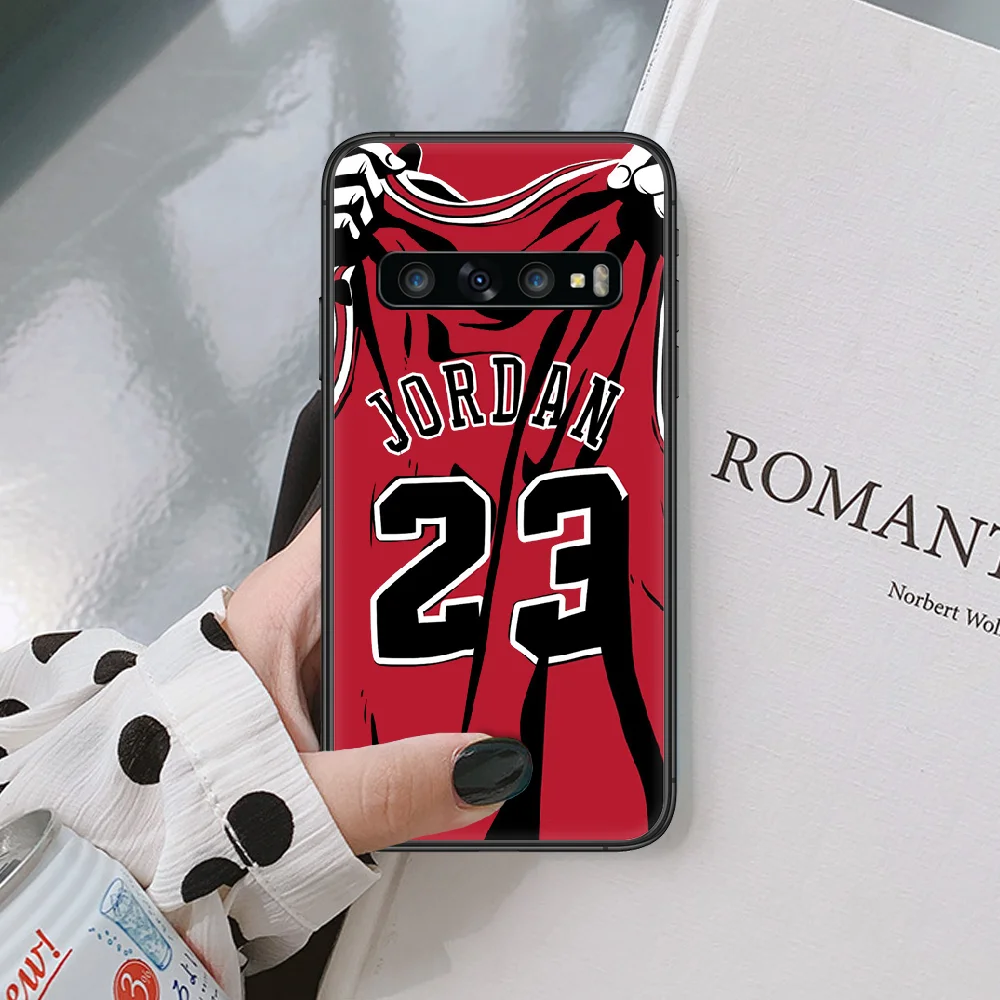 

Michael Basketball Jordan 23 Phone Case For Samsung Galaxy Note S 8 9 10 20 Plus E Lite Uitra black Shell Soft Funda Painting