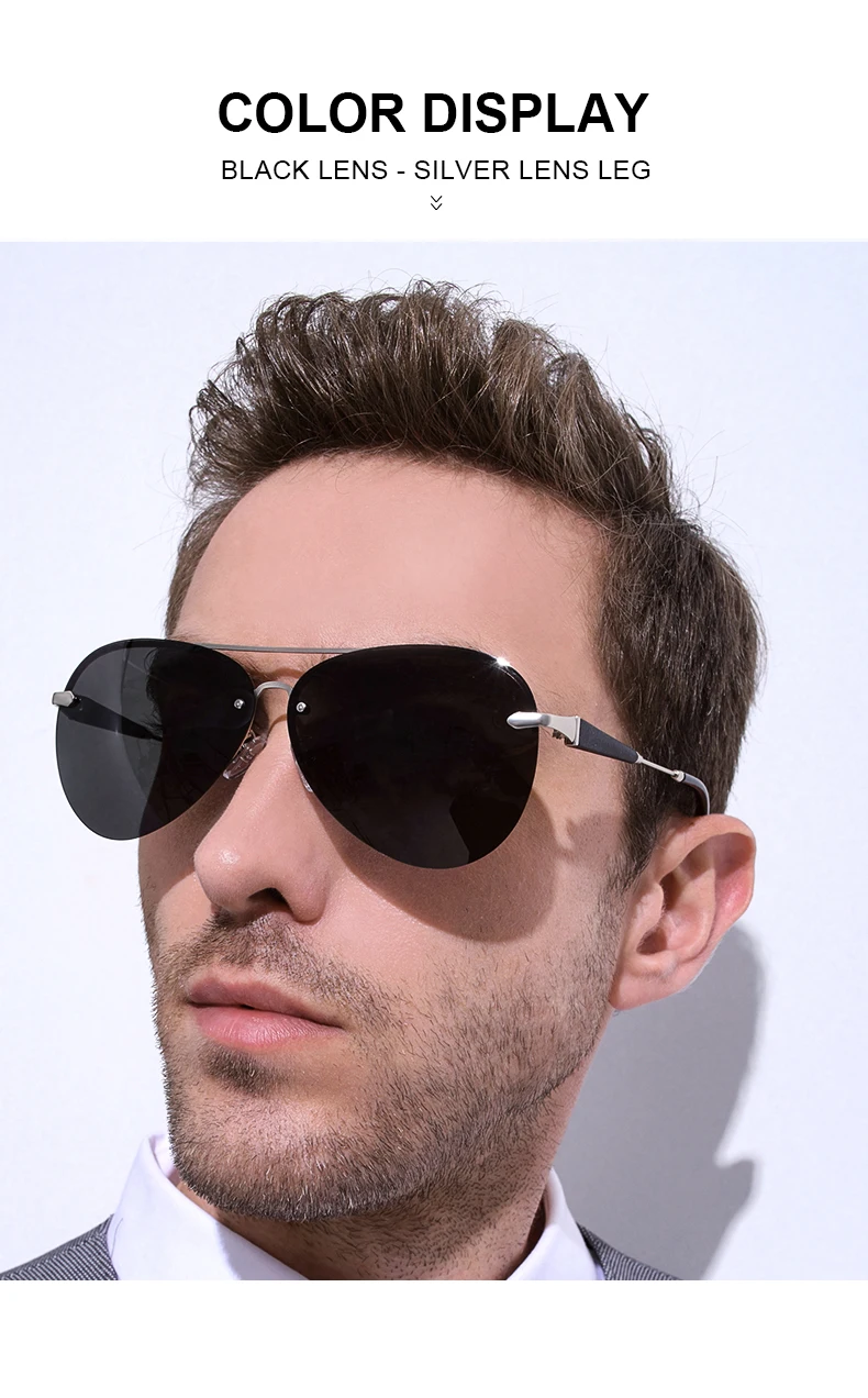 FANKEPOLO new men's retro sun eye round metal polarizer luxury brand designer sun eye black driving mirror goggles fashion