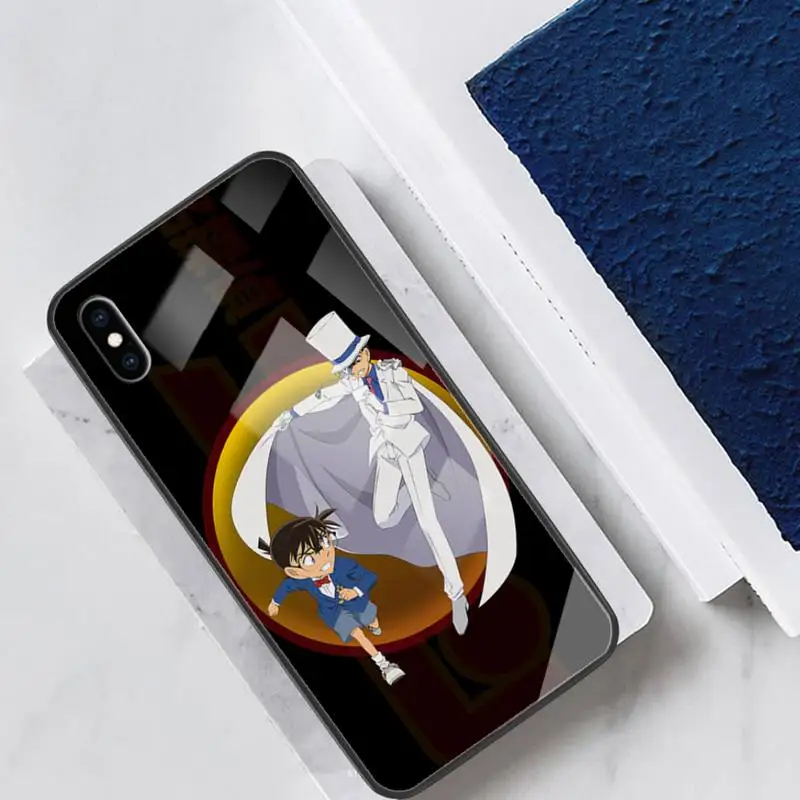 

Anime Detective Conan Glass Phone Case Fundas Coque For IPhone 11 Pro Max Cases XR XS 12 7 8 Plus Cover Accessories Carcasa