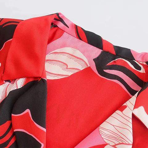 Элегантное платье-миди с цветочным принтом и поясом, шикарные платья а-силуэта с V-образным вырезом и рукавом три четверти, женское шикарное праздничное платье