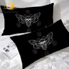 BLessliving Moth Pillowcase 3D Print Skull Sleeping Pillow Case Black White Gothic Bedding Spot Pillowcase Cover Dropship 50×75 1