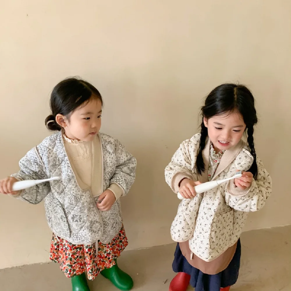

2021 New Children's And Girls' Autumn And Winter Clothes Quilted Jacket Little Girls Wear Cotton-Padded Jackets