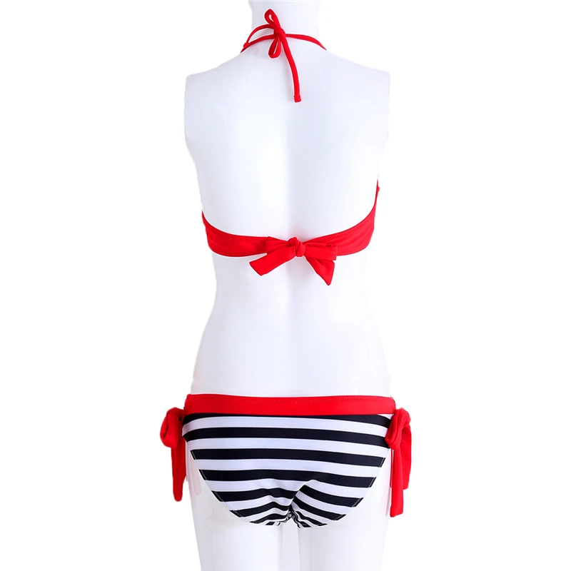 

Sexy Bikini Women Swimsuit Swimwear Push Up Plaid Bathing Suit Summer Beachwear