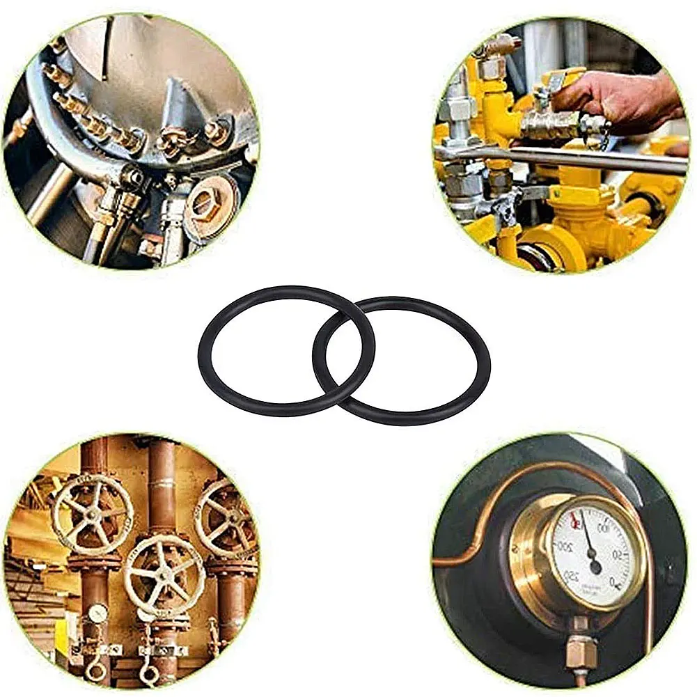 

225 PCS O-Ring Sealing Gasket Rubber Rings Flat Washer Seal Electrical Gasket Ring Assortment Set with PlacticBox Kit Set