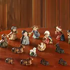 Фигурка из смолы для религиозного Рождества, кукла-Кормушка для сборной, с Иисусом для детей, подарок на Рождество, для церкви, для друзей, фигурка из смолы для дома