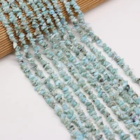 natural aquamarines beads natural chip gravel agates loose stone beads for making jewelry necklace size 3x5 4x6mm length 40cm