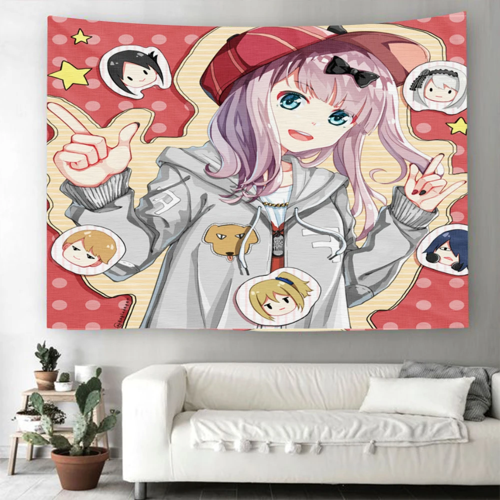 Комиксный настенный гобелен Miss Huiye с надписью хочет я признаться рисунком из