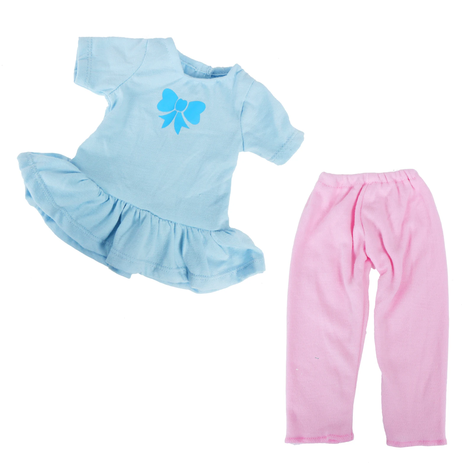 Ручной работы милый наряд на каждый день повседневная одежда голубое платье