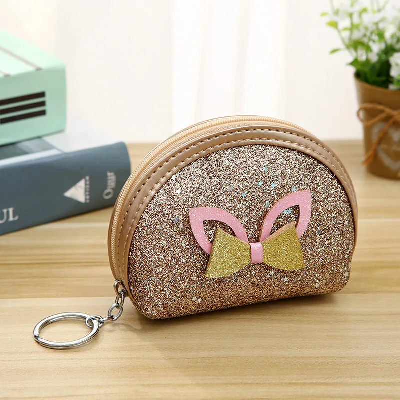

Flash Star Design PU Leather For Women Flap Coin Purses Bowknot Small Bag Girls Coin Bag Card Holder For Kids Clutch Purse Bolso