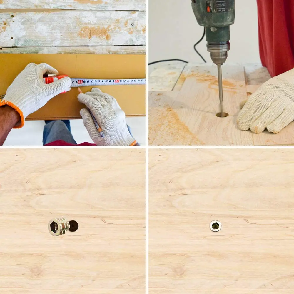 110 шт. резьбовые гайки из цинкового сплава для мебели|Резьбовые вставки| |