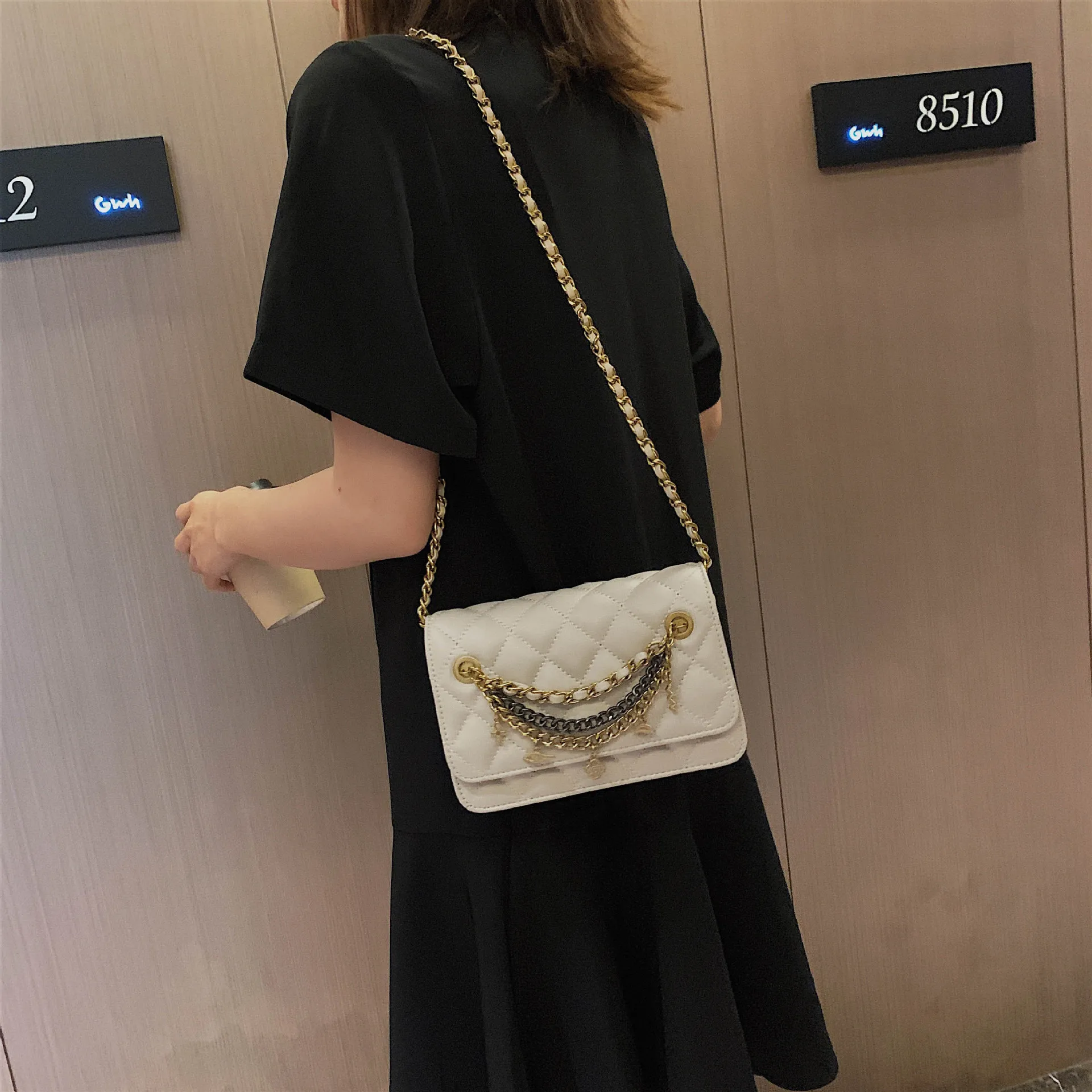 Youda оригинальный дизайн украшение цепи женская сумка мессенджер классическая на